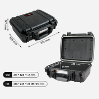 Vente d'usine 374*328*147 Boîtes de protection extérieures robustes en plastique PP Flightcase avec mousse personnalisée