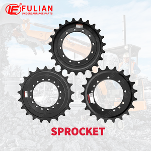 Bagian Undercarriage ekskavator kompak sproket, penahan jejak karet grup jalur baja rol bawah untuk Hanix - Product Image 3