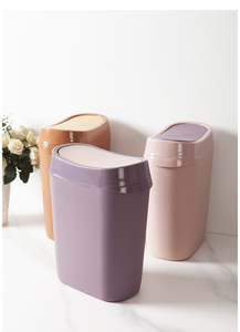 Luxury Desktop Mini Car Trash Bin Waterproof Removable <strong>Pull</strong> out Lid Commercial Kitchen Standing Plastic Trash Can <strong>Small</strong> Size - Product Image 2