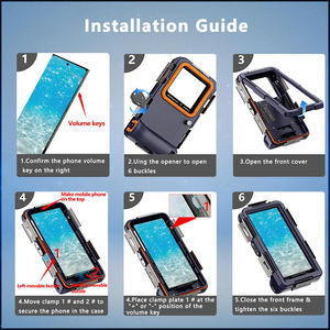 Étui de téléphone étanche professionnel en gros, housse universelle pour téléphone portable, résistante à 15 mètres, idéale pour le surf, la natation et la plongée en apnée en extérieur - Product Image 4