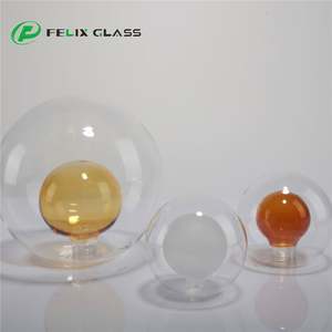 Pantalla de Lámpara de Mesa de Vidrio Borosilicato 3.3 con Rosca Personalizada, Doble Pared, Color Ámbar Amarillo, para Decoración del Hogar e Iluminación Interior - Product Image 3