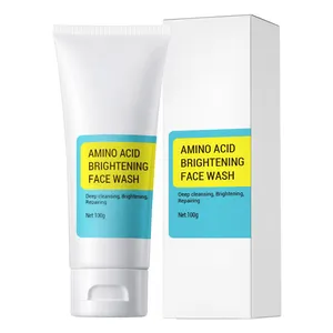 Produtos coreanos de marca própria para cuidados com a pele, purificador facial, lavagem com baixo PH, limpador facial de aminoácidos