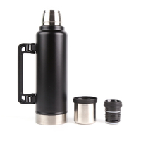 Botol Termos Stainless Steel Vakum Terisolasi untuk Olahraga Luar Ruangan dengan Pegangan Lipat