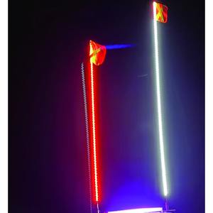 Светоотражающие Флаги безопасности 8 футов/10 футов/12 футов для горных автомобилей, супер яркие согревающие светодиодные флажки - Product Image 2