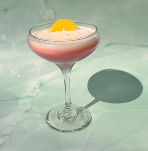 Bougie artisanale LANJO en verre à cocktail, design réaliste de dessert fraise, en cire de soja superposée, décoration sucrée - Product Image 6