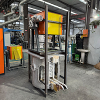 Fourneau de fusion à induction industriel en métal de petite taille de qualité supérieure, température maximale de 2300°C pour la fusion de ferraille en acier, fer, cuivre, aluminium, 10 kg à 50 tonnes