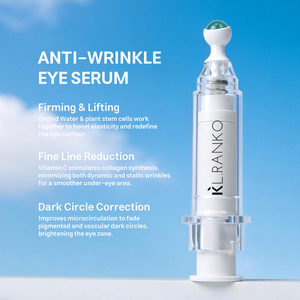 Sérum Contour des Yeux Anti-Rides Personnalisé OEM avec Tête <span class=keywords><strong>de</strong></span> Massage à Billes, Raffermissant, Liftant, Anti-Cernes, Vitamine C, Acide Hyaluronique, Marque Privée - Product Image 3