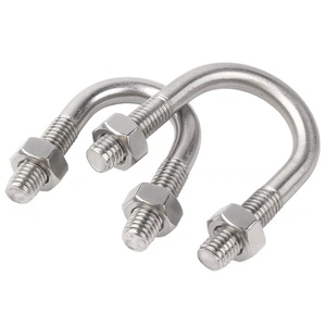 Din3570 Chất lượng cao tùy chỉnh kích thước nhúng nóng thép không gỉ mạ kẽm SS316 <span class=keywords><strong>U</strong></span> loại hình khóa ubolt Ống kẹp vuông <span class=keywords><strong>U</strong></span> bu lông - Product Image 6