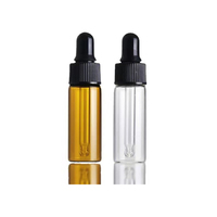 Botol Tetes Kaca Mini Kemasan Kosmetik 1ml 2ml 3ml 5ml Kemasan Kaca Minyak Atsiri Botol Kaca Minyak Atsiri 10ml