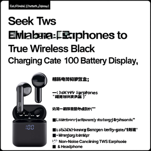 Auriculares con micrófono bluetooth SEEK Tws Negro BTSEEKTWSK - Product Image 2