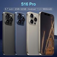 Nouveau Smartphone 16 Pro Max 2026 5G Double SIM 10 cœurs 16 Go + 1 To Grand écran Caméra arrière 108 MP Écran LCD FHD 144 Hz 120 W