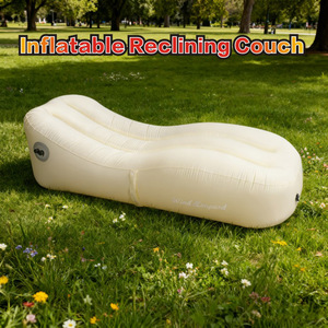 Inflatable Air <b>Sofa</b> 180x70x50 Cm Outdoor Minimalist Design PVC <b>Material</b> Quick Inflate - Product Image 5