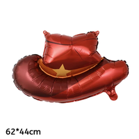 Nouveau Western Cowboy Feuille Ballon chapeau chaussures cheval Botte En Forme De Ballon Fête D'anniversaire Décoration Fournitures Ballon Mexique Jouets