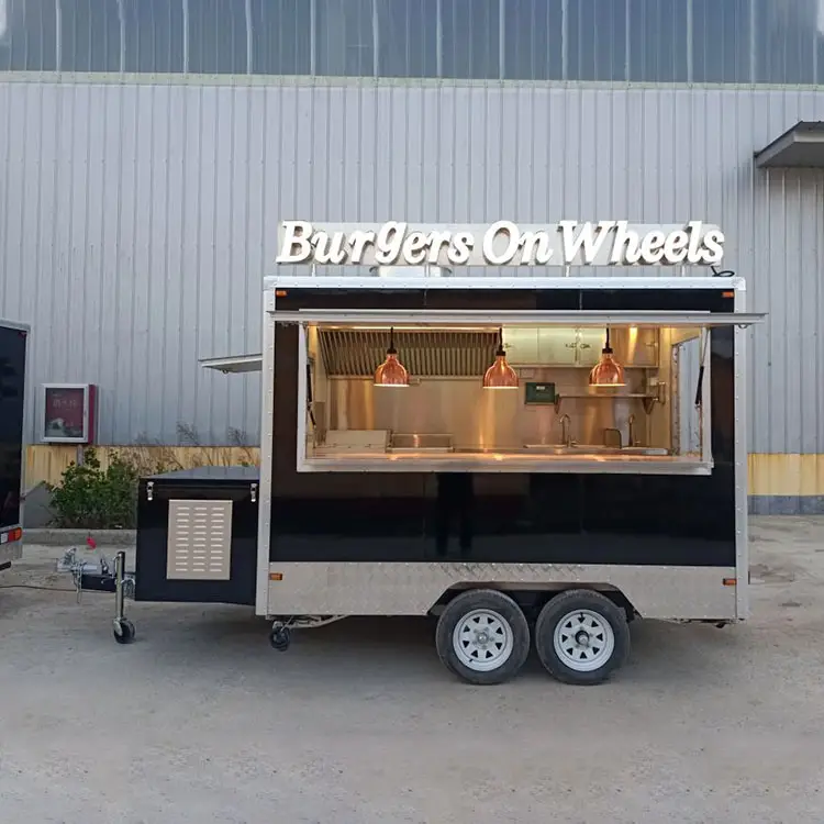 Nieuwe Stijl Vrachtwagen Food Busje Met Snackmachine Nieuw Product Belgium Mobiele Food Truck Aanhangwagen Volledige Keuken