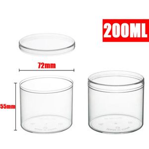 Vasos de Plástico Transparente para Mousse, Parfait, Yogur y Pudín, 200 ml, con Tapa, para Fiestas en Casa y Bodas, Venta al Por Mayor - Product Image 3