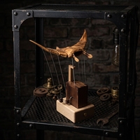 Automatisme dynamique en bois en forme de raie manta, vente en gros directe d'usine, artisanat fait main, cadeau d'anniversaire créatif