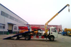 Новый китайский дизельный эвакуатор с краном-манипулятором и платформой для буксировки - Product Image 6