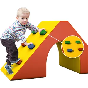儿童软游戏设备爬行和滑动软游戏，带隧道泡沫攀爬积木玩具，适合幼儿