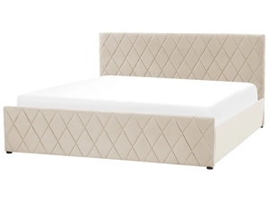 Lit ottoman rembourré avec vérin hydraulique réglable, base de rangement gain de place, plateforme de lit minimaliste/velours pour hôtel - Product Image 3