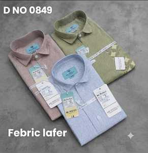 Chemises en twill LAFAR pour hommes avec imprimé géométrique numérique en bleu clair, manches longues, boutonnées, style décontracté chic - Product Image 3