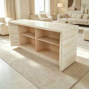 เคาน์เตอร์ครัวหินอ่อนธรรมชาติสีขาวสำหรับใช้ในบ้านและโรงแรม - Product Image 2