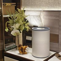 Purificateur d'air intelligent HEPA 13 avec filtre électrostatique, charbon actif et aromathérapie, en métal, pour la maison, mini, de bureau, électrique, US