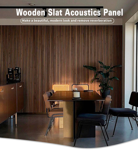 Panneaux acoustiques insonorisants à lattes de bois à haute densité Panneaux muraux acoustiques en bois d'intérieur Akupanel
