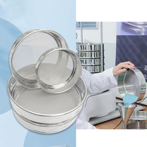 Tamis de laboratoire en acier inoxydable 304, maille 5-500, surface lisse, durée de vie prolongée, pour échantillonnage de sol, avec cadre en tissu métallique à armure simple - Product Image 3