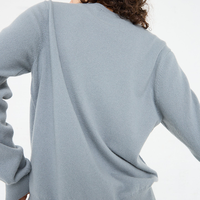Offre Spéciale 100% cachemire coupe ample pull à col rond pour pull à tricoter pour vêtements d'extérieur