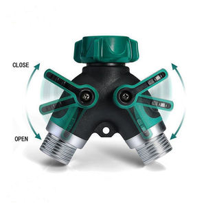 YOD, raccord <span class=keywords><strong>rapide</strong></span> à deux voies forgé sur mesure, surface lisse, séparateur de <span class=keywords><strong>tuyau</strong></span> d'<span class=keywords><strong>arrosage</strong></span>, vannes d'arrêt indépendantes, pivotant à 360 degrés, 3 ans - Product Image 4