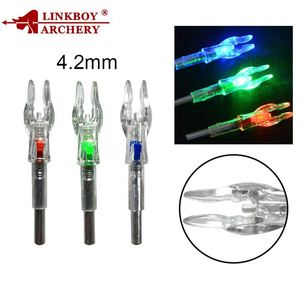 Mũi Tên Bắn Cung LED Luminous Thắp Sáng Nocks Cho Shaft ID <span class=keywords><strong>4.2Mm</strong></span> Tự Động Gõ Đuôi Cho Hợp Chất Recurve Cung Longbow Mũi Tên Trục - Product Image 6