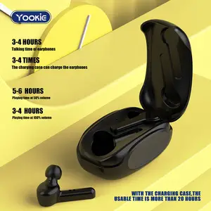 Yookie新しい高品質ステレオイヤフォンスマートフォン用の真のワイヤレスANCイヤフォン