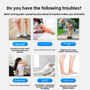 Bottes de thérapie par compression d'air portables pour les jambes enflées, soulagement de la douleur et amélioration de la circulation sanguine - Product Image 2