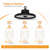 Lámpara LED UFO High Bay para Almacenes, 4000K, CCT Única, IP65, IK08, 7 Años de Garantía, Liteon 5050 LED, 200 lm por W, Lente de PC, 120W, 150W, 200W
