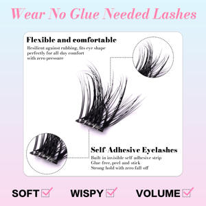 Pestañas Postizas de la Serie NEWEYE Reutilizables 2-3 Veces Sin Necesidad de Pegamento Aplicación Instantánea de Larga Duración Fácil de Usar - Product Image 4