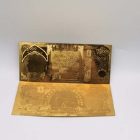 Billet en feuille d'or étanche 5000 or artisanat cadeau Collection argent plaqué or dollar américain