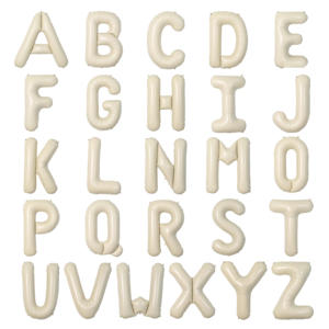 Lamina sottile a forma di palloncino lettera in alluminio Mylar Party 40 pollici <span class=keywords><strong>X</strong></span> a forma di cremoso - Product Image 2