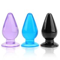 Super Grand XXL Jouet Anal en Silicone Souple pour Hommes et Femmes, Plug Anal Solide en Gelée pour le Sexe Masculin et Féminin