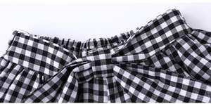 Conjuntos de Pantalones Cortos de Algodón al Estilo Inglés para Mujeres y Niñas, Venta al Por Mayor - Product Image 5