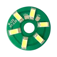 Placa LED PCBA 5730 de Luz Blanca sin Controlador, 3-3.3V, Sustrato de Aluminio, Origen China, Personalizable Según Requisitos