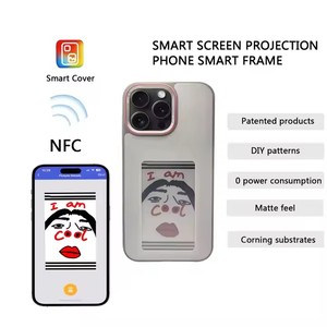 2024 thiết kế mới NFC màn hình thông minh hiển thị điện thoại di động Trường hợp bìa DIY PC Trường hợp với bảo vệ màn hình bao gồm - Product Image 6