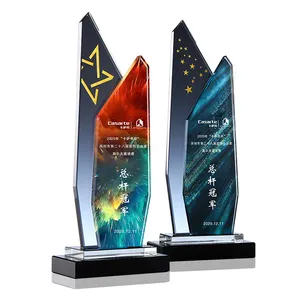 Yüksek kaliteli kristal bardak özel Golf futbol basketbol kupa avrupa ödülü futbol kupası kristal kupa