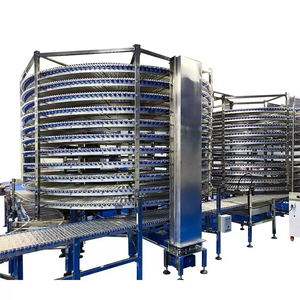 Hızlı donma için paslanmaz çelik Spiral kule konveyör derin kızartma pişirme soğutma üretim hattı çok katmanlı konveyör bant - Product Image 5