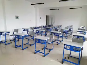 Muebles escolares personalizados, escritorios y sillas de aula para estudiantes universitarios, juego de escritorio y sillas para la escuela