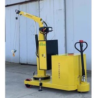 CE Heavy Duty 1000kg Pliant Mini Électrique Plancher Petites Grues De Levage Hydraulique Portable Grue Électrique Automatique Grue De Plancher