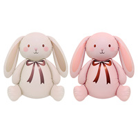 Grand ballon 3D en forme de lapin, ballon animal mignon pour les accessoires photo de fête d'anniversaire des filles