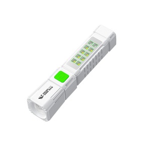 Linterna LED recargable Smiling Shark con luz lateral y zoom telescópico para camping - Product Image 1