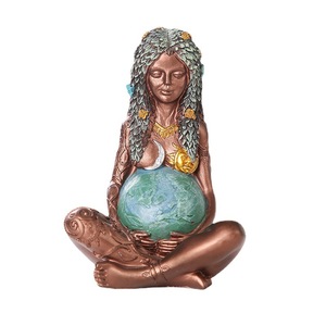 Earth Mother Statue Resin Craft <b>Ornament</b> 3 Pcs Set Tabletop Decoration Figure Sculpture Gift - Product Image 5