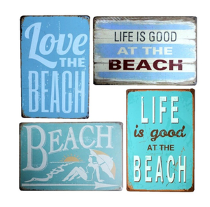 Playa Vintage Metal pared placas decorativas de la lata de café Bar Club garaje decoración hogar Decoración 20x30 cm - Product Image 1