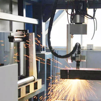CNC afrontamiento de viga de haz de H de corte de la máquina de biselado para estructura de acero